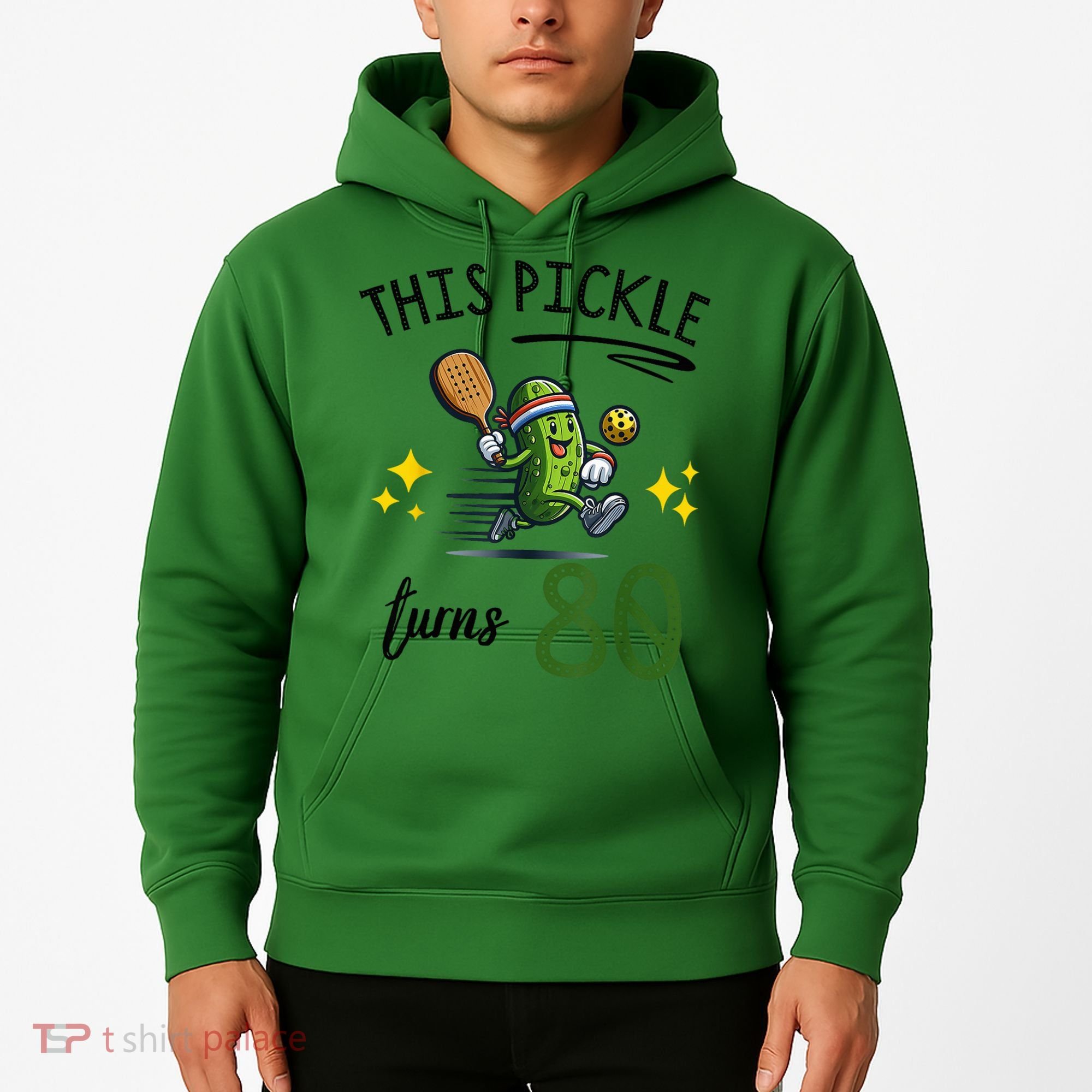 THIS PICKLE TURNS 80 PICKLEBALL 80th BIRTHDAY Hoodie