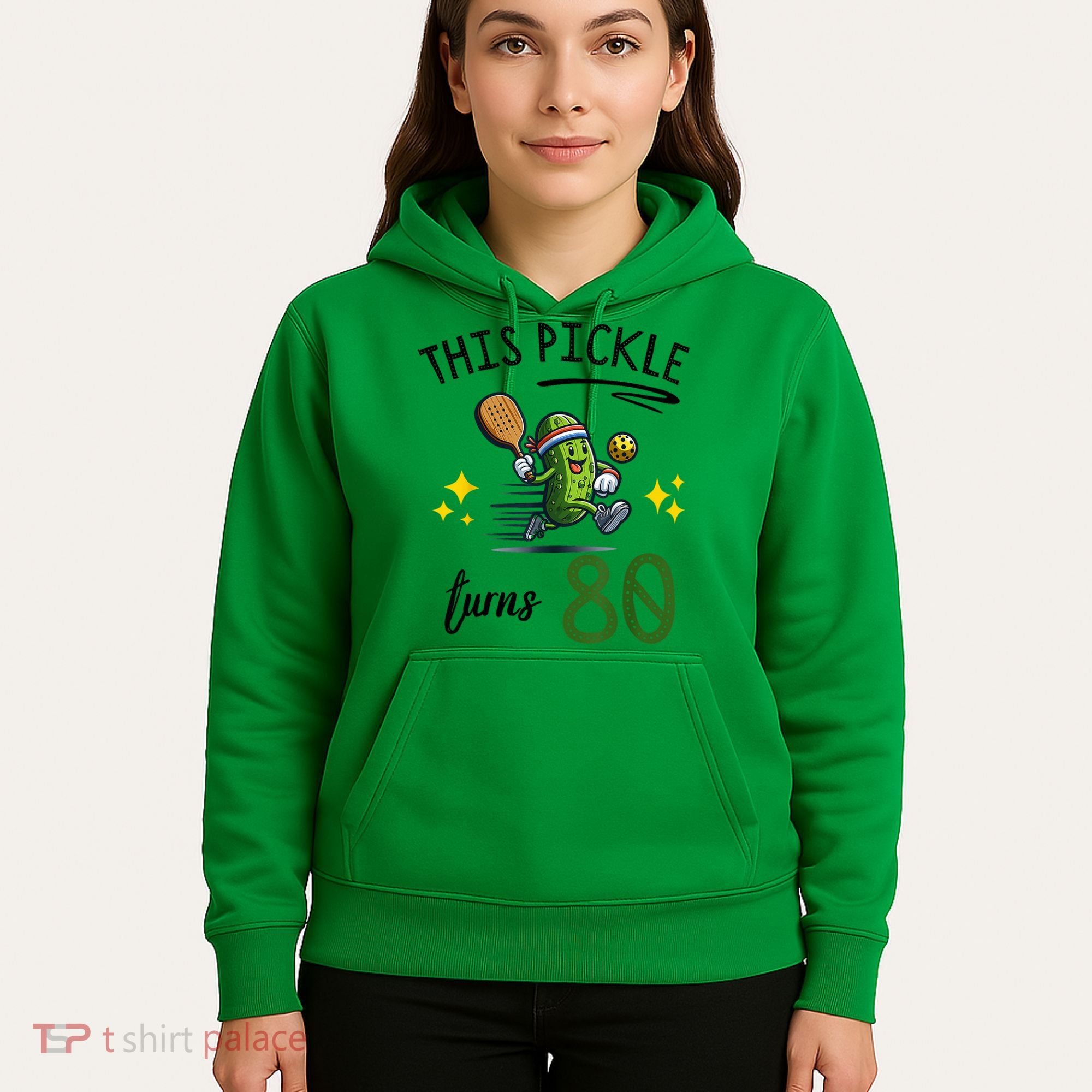 THIS PICKLE TURNS 80 PICKLEBALL 80th BIRTHDAY Hoodie