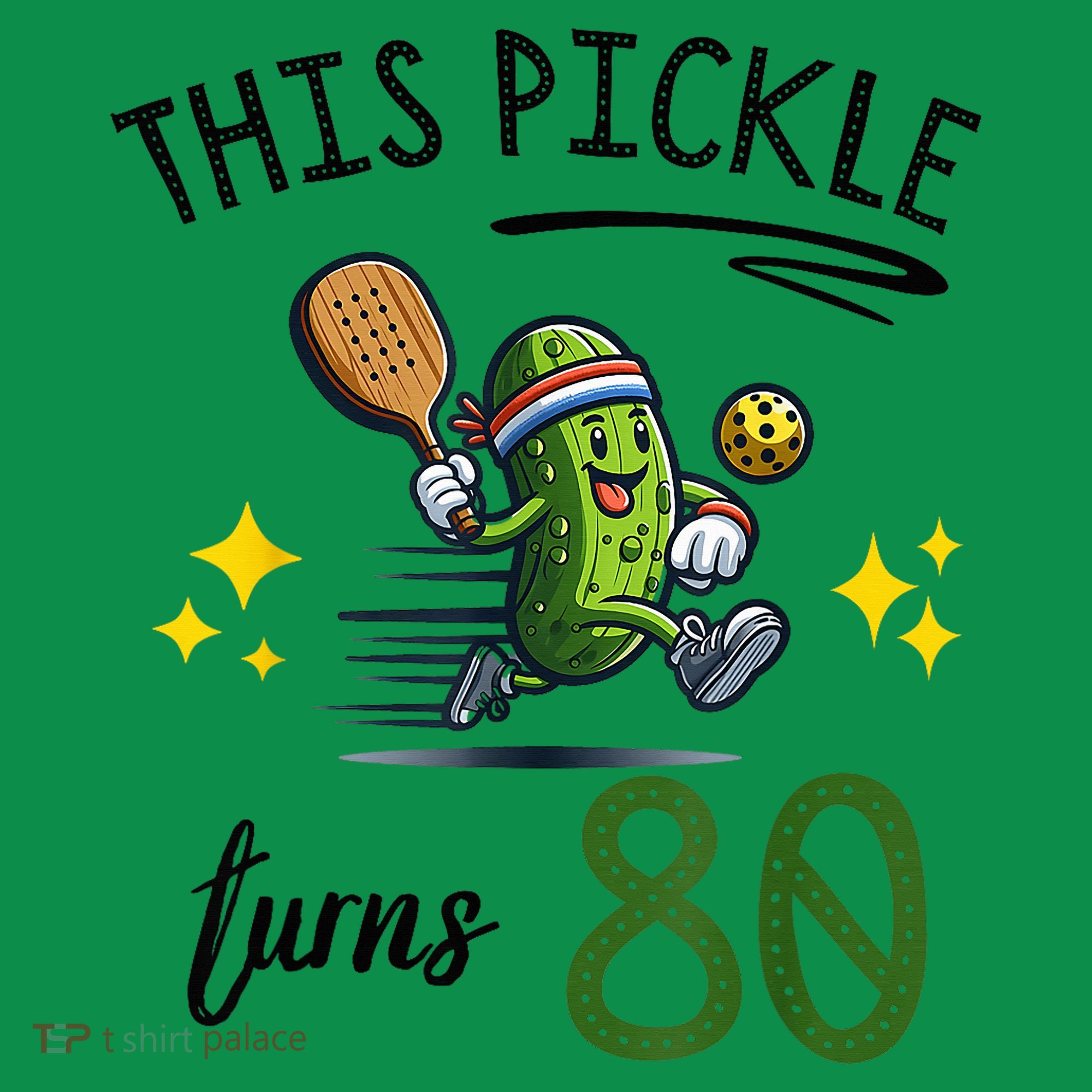 THIS PICKLE TURNS 80 PICKLEBALL 80th BIRTHDAY Long Sleeve Shirt