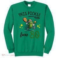 THIS PICKLE TURNS 80 PICKLEBALL 80th BIRTHDAY Sweatshirt thumb 0