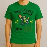 THIS PICKLE TURNS 80 PICKLEBALL 80th BIRTHDAY T-Shirt thumb 3