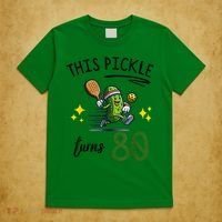 THIS PICKLE TURNS 80 PICKLEBALL 80th BIRTHDAY T-Shirt thumb 5