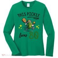 THIS PICKLE TURNS 80 PICKLEBALL 80th BIRTHDAY Women's Long Sleeve Shirt thumb 0