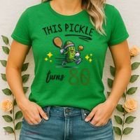 THIS PICKLE TURNS 80 PICKLEBALL 80th BIRTHDAY Women's T-Shirt thumb 2
