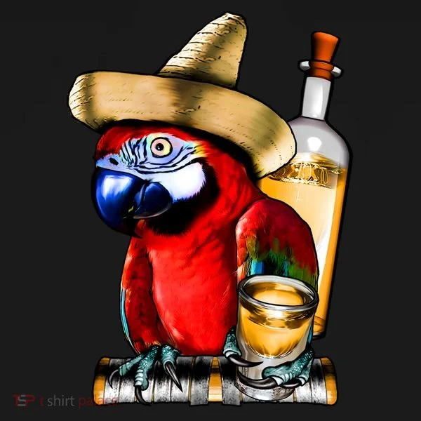 Tequilla Parrot Doggie Tank