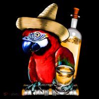 Tequilla Parrot Women's Hoodie thumb 2