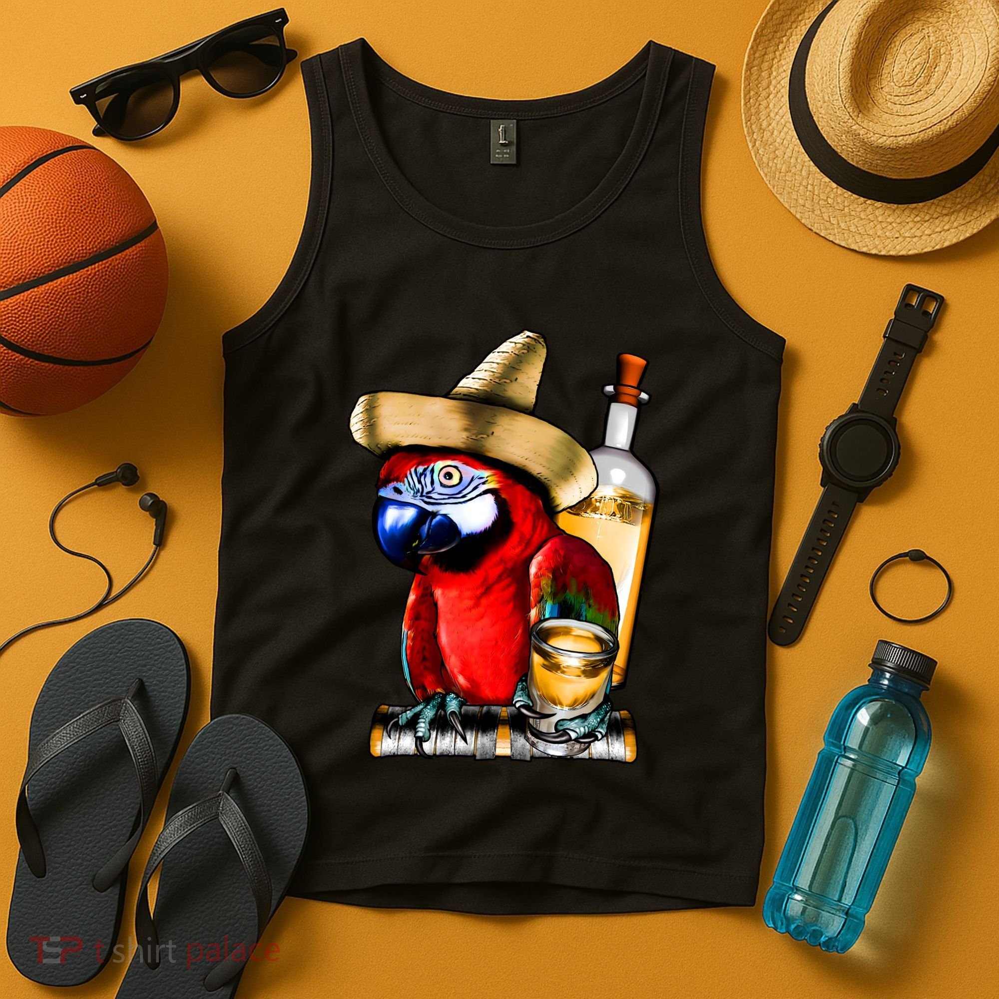 Tequilla Parrot Tank Top