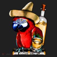 Tequilla Parrot Golf Towel thumb 3