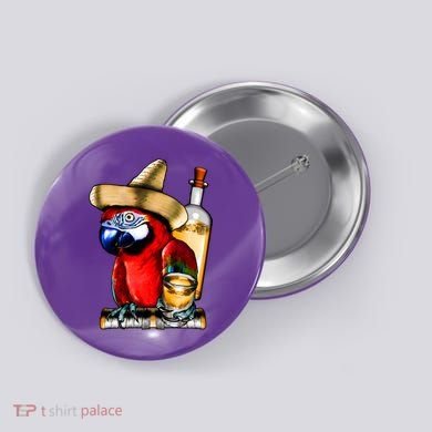 Tequilla Parrot Button