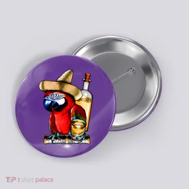 Tequilla Parrot Button