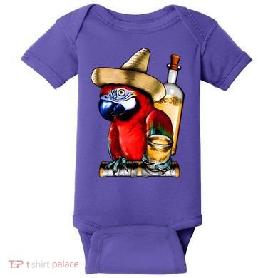 Tequilla Parrot Baby Bodysuit