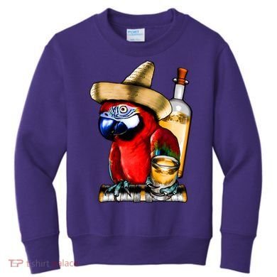 Tequilla Parrot Kids Sweatshirt