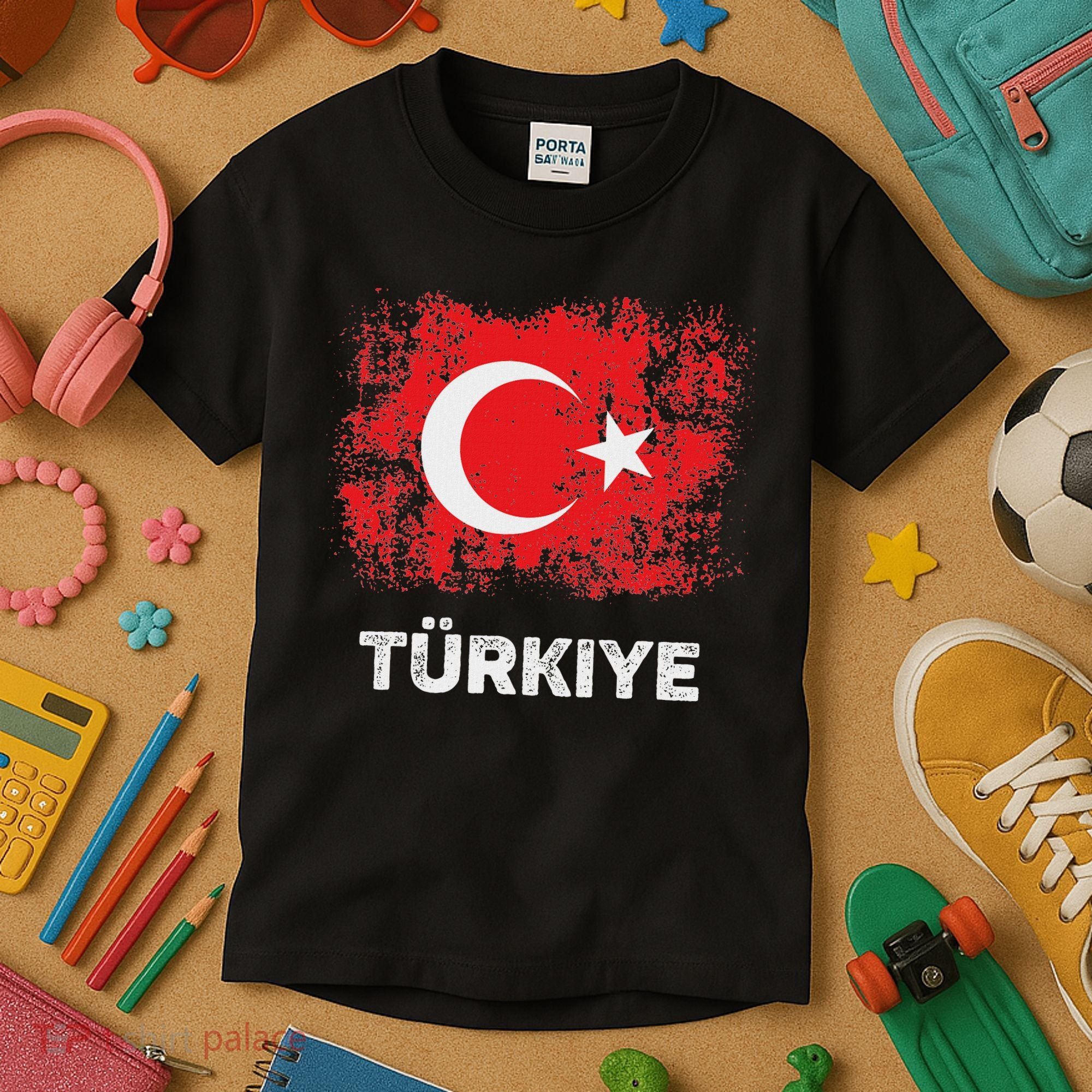 Turkish Patriot Turkiye Republic Day Turkish Flag Kids T-Shirt