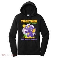 Together Paint The World Purple AlzheimerS Awareness Gift Women's Hoodie thumb 0