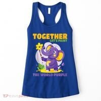 Together Paint The World Purple AlzheimerS Awareness Gift Women's Tank Top thumb 0
