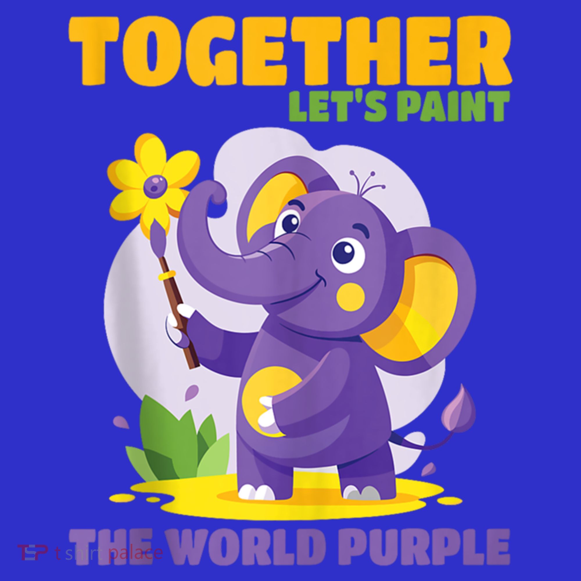 Together Paint The World Purple AlzheimerS Awareness Gift Women's Tank Top