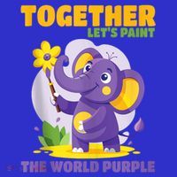Together Paint The World Purple AlzheimerS Awareness Gift Visor thumb 3