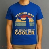 Tennis Player Tennis Father Tennis Racket Tennis Dad Funny Gift T-Shirt thumb 3