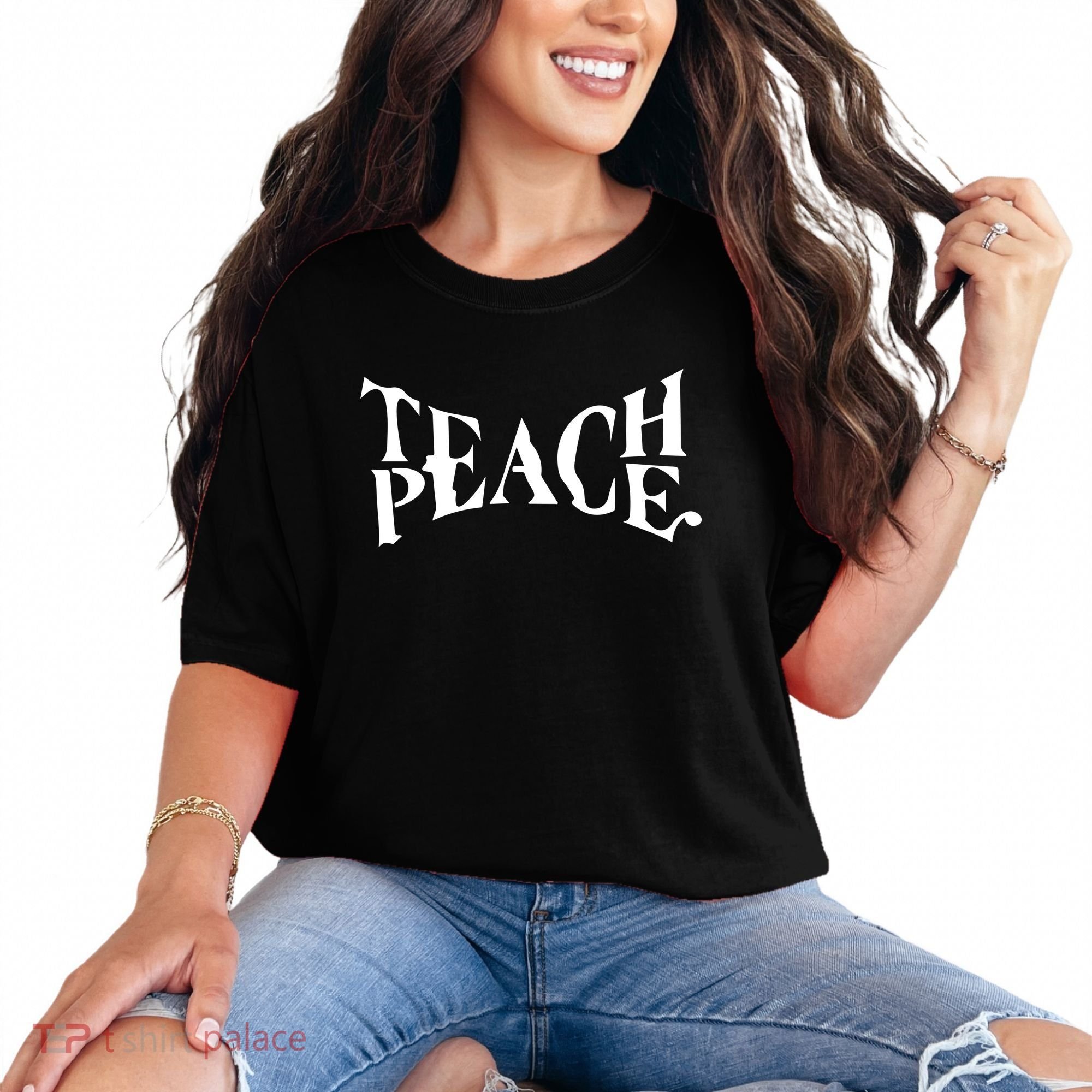 Teach Peace Comfort Colors T-Shirt