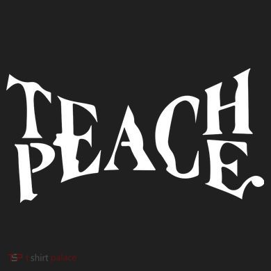 Teach Peace 11oz C Handle Ceramic Mug