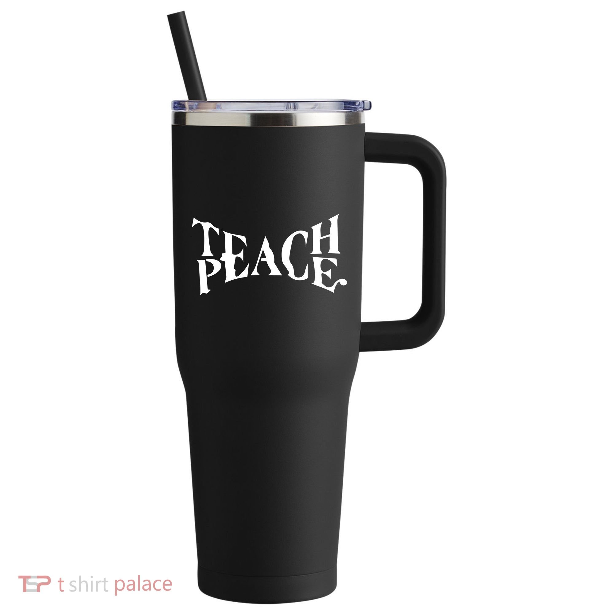 Teach Peace 40oz Vacuum Insulated Stainless Steel Travel Tumbler