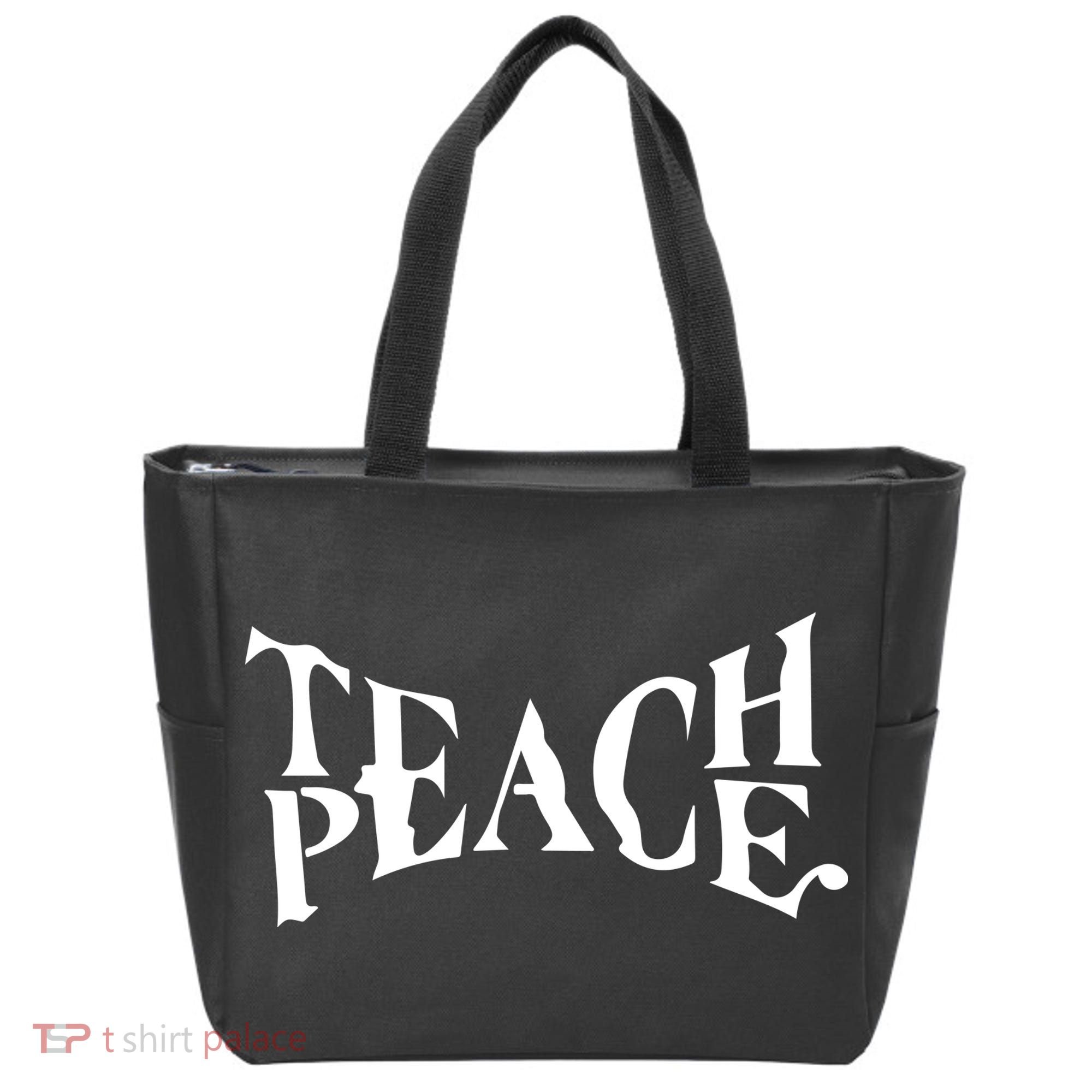 Teach Peace Tote Bag