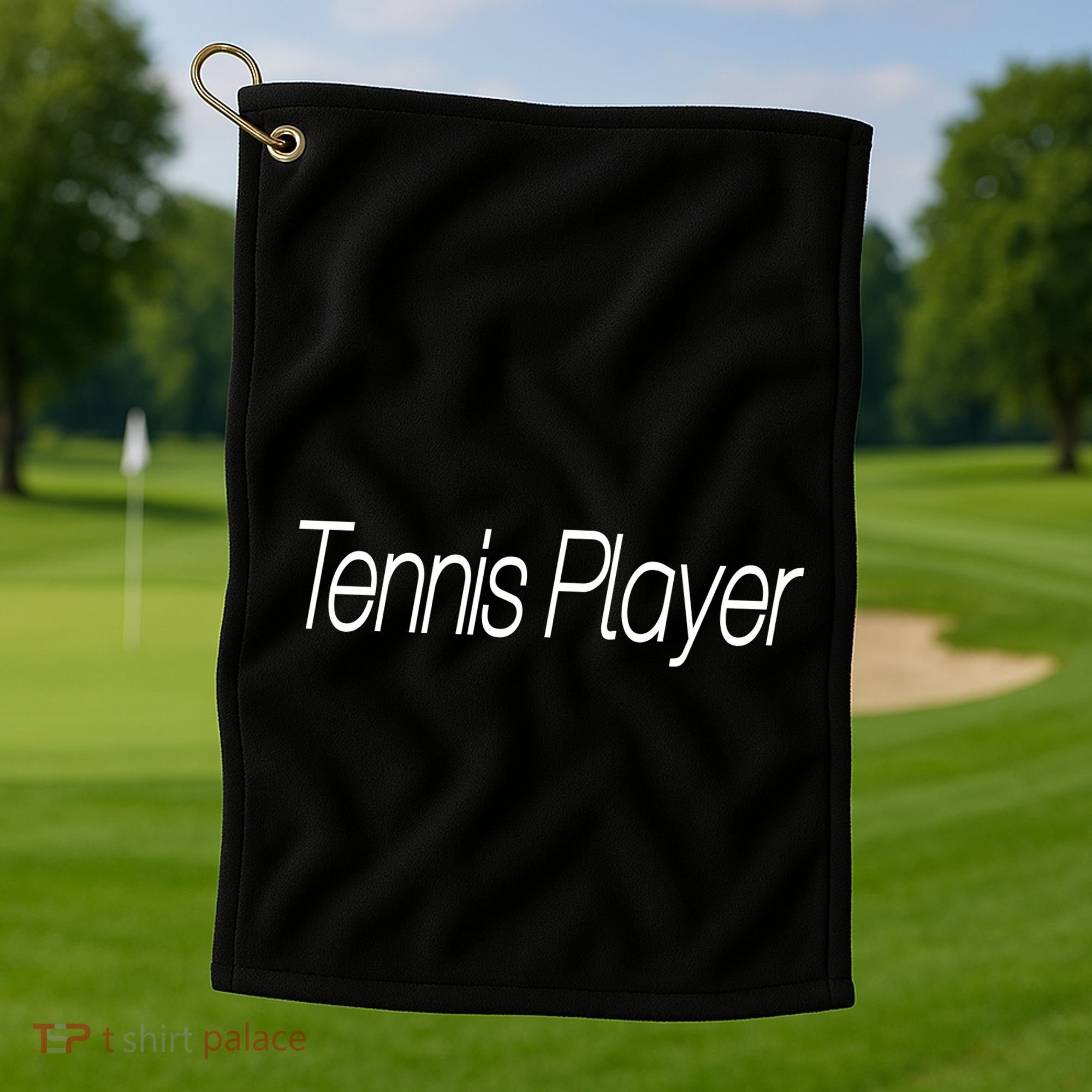 Tennis Player Golf Towel
