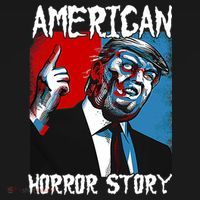 Trump President Usa Flag Halloween Horror Story Costumes Women's Hoodie thumb 2
