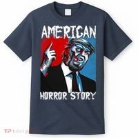 Trump President Usa Flag Halloween Horror Story Costumes T-Shirt thumb 0