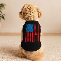 Trombone Player Usa Flag Gift Accessories For Doggie Tank thumb 2