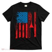 Trombone Player Usa Flag Gift Accessories For T-Shirt thumb 0