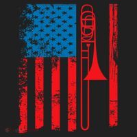 Trombone Player Usa Flag Gift Accessories For Beanie thumb 2