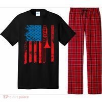 Trombone Player Usa Flag Gift Accessories For Pajama Set thumb 0