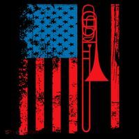 Trombone Player Usa Flag Gift Accessories For Women's Hoodie thumb 2