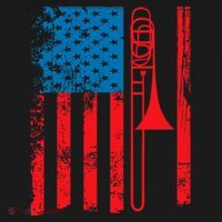 Trombone Player Usa Flag Gift Accessories For Ornament thumb 1