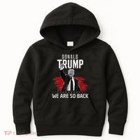 Trump President Victory We Are So Back Kids Hoodie thumb 0