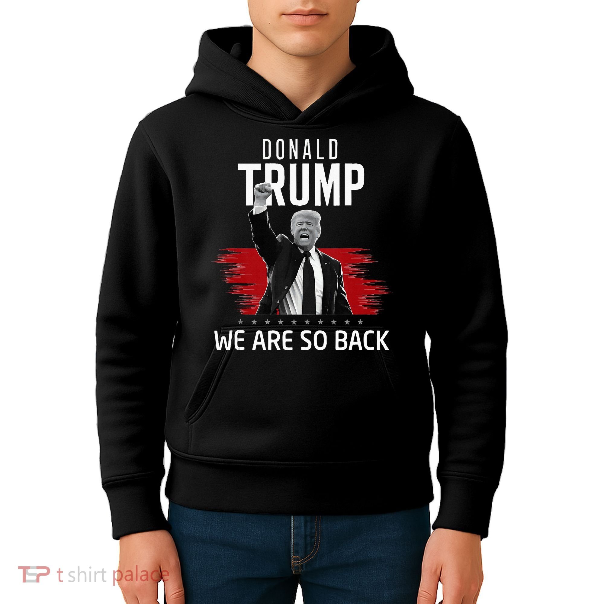 Trump President Victory We Are So Back Kids Hoodie