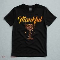 Thankful Pumpkin Wine, Thankful Grateful Blessed Autumn Fall 2022 T-Shirt thumb 5