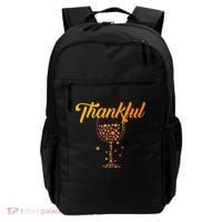 Thankful Pumpkin Wine, Thankful Grateful Blessed Autumn Fall 2022 Backpack thumb 0