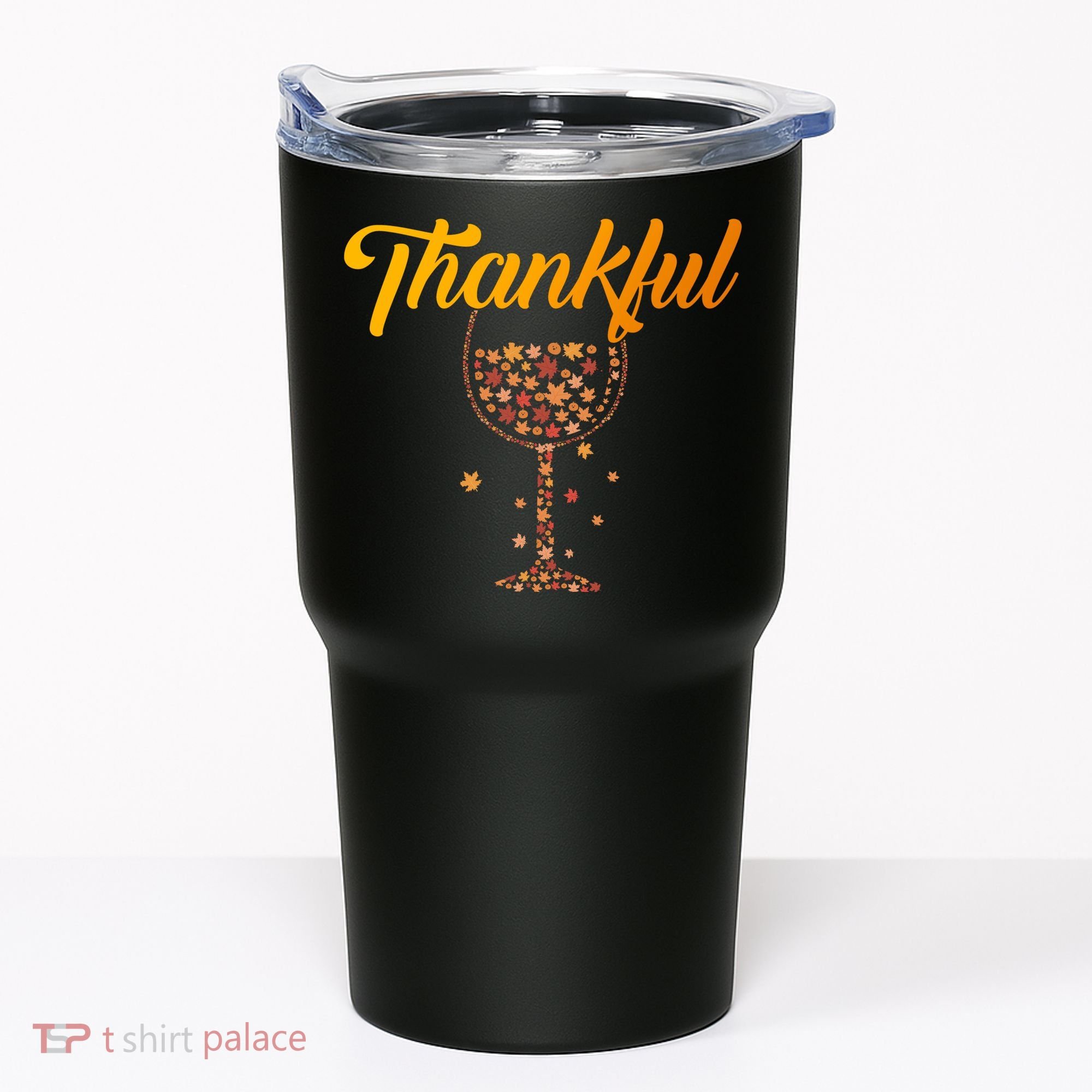 Thankful Pumpkin Wine, Thankful Grateful Blessed Autumn Fall 2022 Tumbler