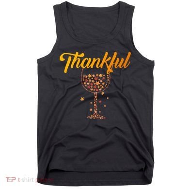 Thankful Pumpkin Wine, Thankful Grateful Blessed Autumn Fall 2022 Tank Top
