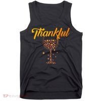 Thankful Pumpkin Wine, Thankful Grateful Blessed Autumn Fall 2022 Tank Top thumb 0