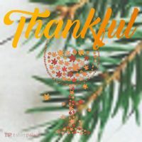 Thankful Pumpkin Wine, Thankful Grateful Blessed Autumn Fall 2022 Ornament thumb 1