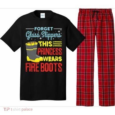 This Princess Wears Fire Boots Women Firefighter Pajama Set