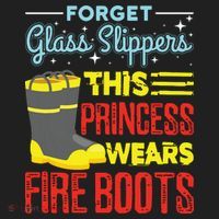 This Princess Wears Fire Boots Women Firefighter Hat thumb 2