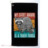 Trash Panda Zoo Keeper Gift Spirit Animal Racoon Cool Gift Golf Towel thumb 0