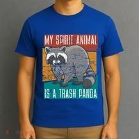 Trash Panda Zoo Keeper Gift Spirit Animal Racoon Cool Gift T-Shirt thumb 3
