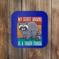 Trash Panda Zoo Keeper Gift Spirit Animal Racoon Cool Gift Coaster thumb 0
