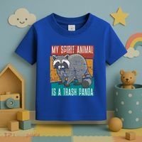 Trash Panda Zoo Keeper Gift Spirit Animal Racoon Cool Gift Toddler T-Shirt thumb 3