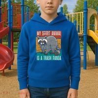 Trash Panda Zoo Keeper Gift Spirit Animal Racoon Cool Gift Kids Hoodie thumb 2